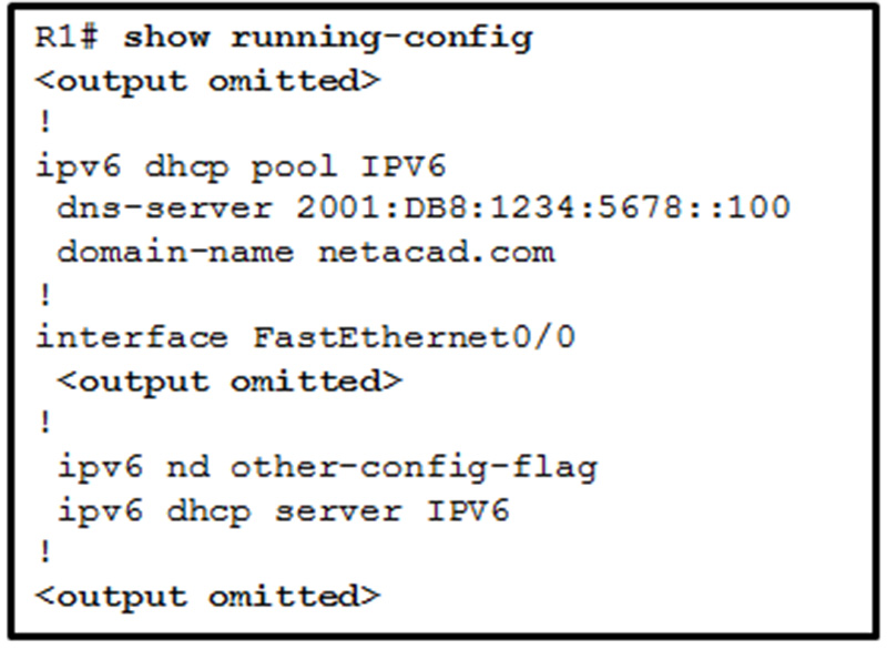 Based on the output that is shown, what kind of IPv6 addressing is being configured