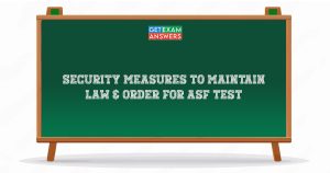 Security Measures to Maintain Law & Order for Asf Test