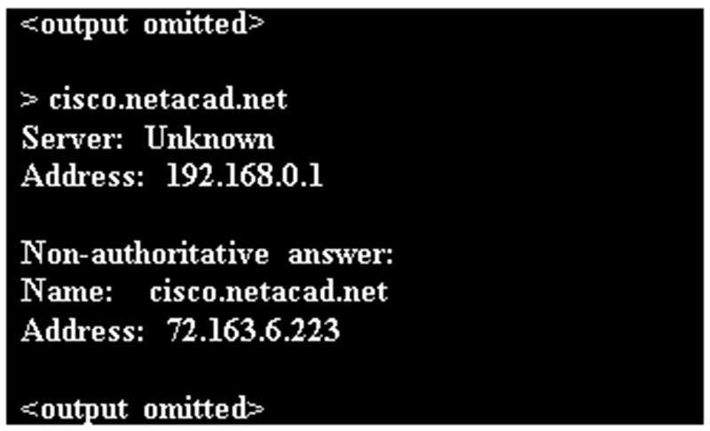 What command was used to resolve a given host name by querying the name servers