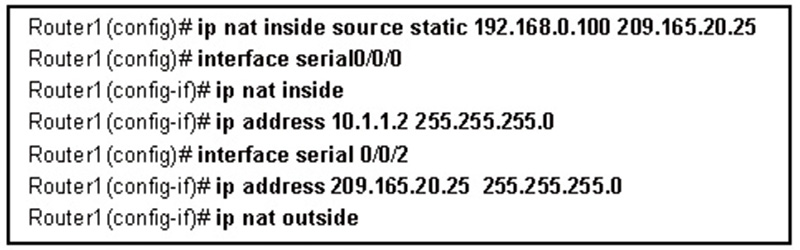 Which address or addresses represent the inside global address
