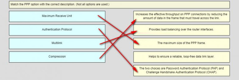 Ans of Match the PPP option with the correct description