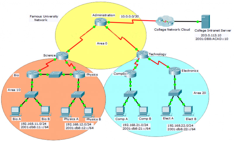 CCNA 3 OSPF Practice Skills Assessment Exam Answer - Type A