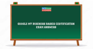 Google My Business Basics Certification Exam Answers