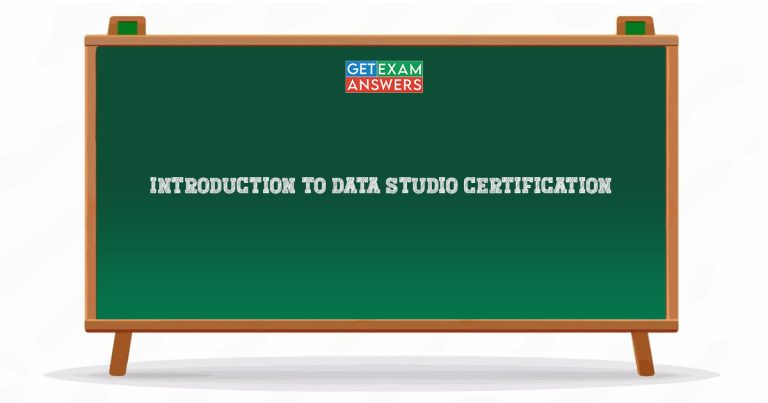 Introduction to Data Studio Certification
