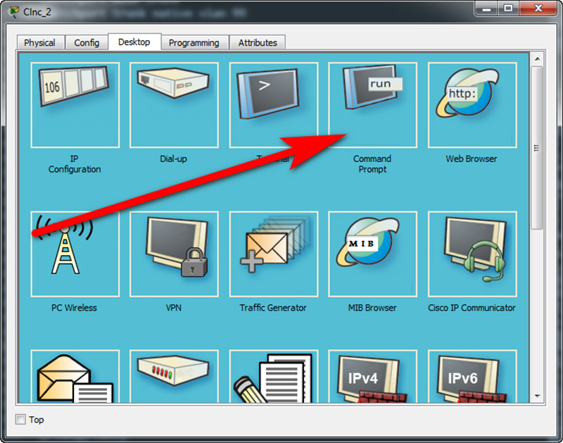 On host E2-2 go to the Desktop tab -- Command Prompt