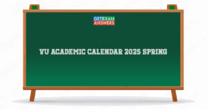 VU Academic Calendar 2025 Spring