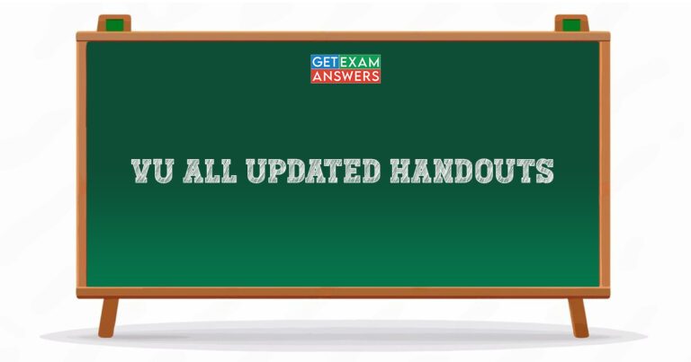 VU All Updated Handouts
