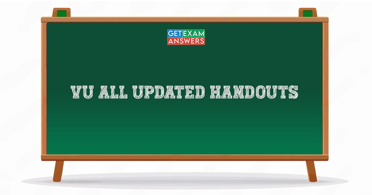 VU All Updated Handouts
