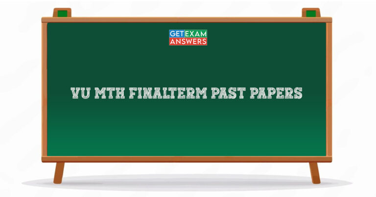 VU MTH Finalterm Past Papers