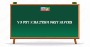VU PSY Finalterm Past Papers