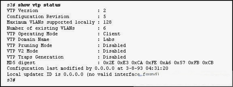 What two pieces of information could be determined by a network administrator from this output