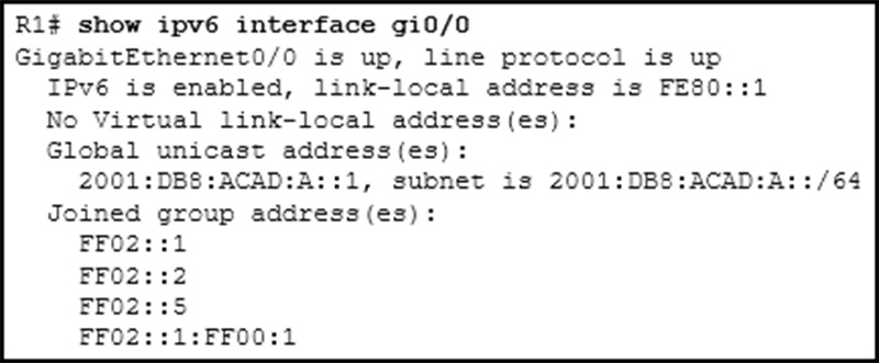 Which address will R1 use as the source address for all OSPFv3 messages that will be sent to neighbors
