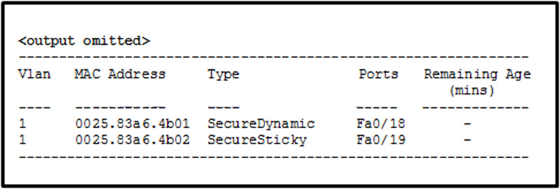 Which command was issued on a Cisco switch that resulted in the exhibited output