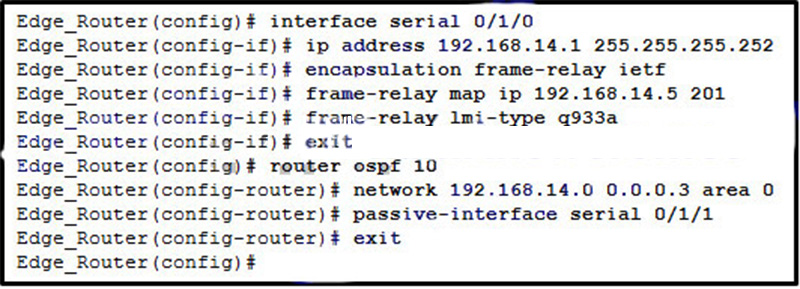 A network administrator has implemented the configuration in the displayed output