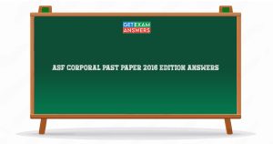 ASF Corporal Past Paper 2016 Edition Answers