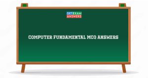 Computer Fundamental MCQ Answers
