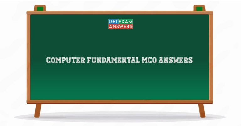 Computer Fundamental MCQ Answers