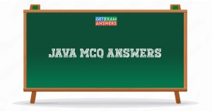 Java MCQ Answers