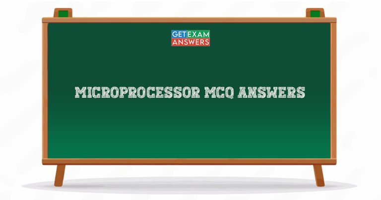 Microprocessor MCQ Answers