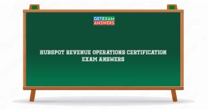 HubSpot Revenue Operations Certification Exam Answers