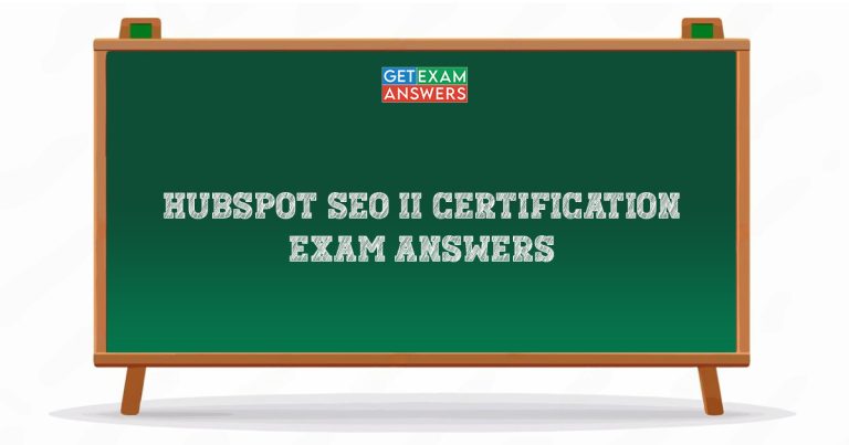 HubSpot SEO II Certification Exam Answers