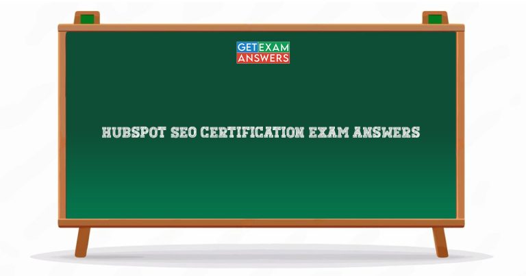 Hubspot SEO Certification Exam Answers