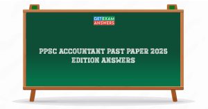 PPSC Accountant Past Paper 2025 Edition Answers